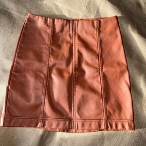 Tinseltown Brown Mini Skirt